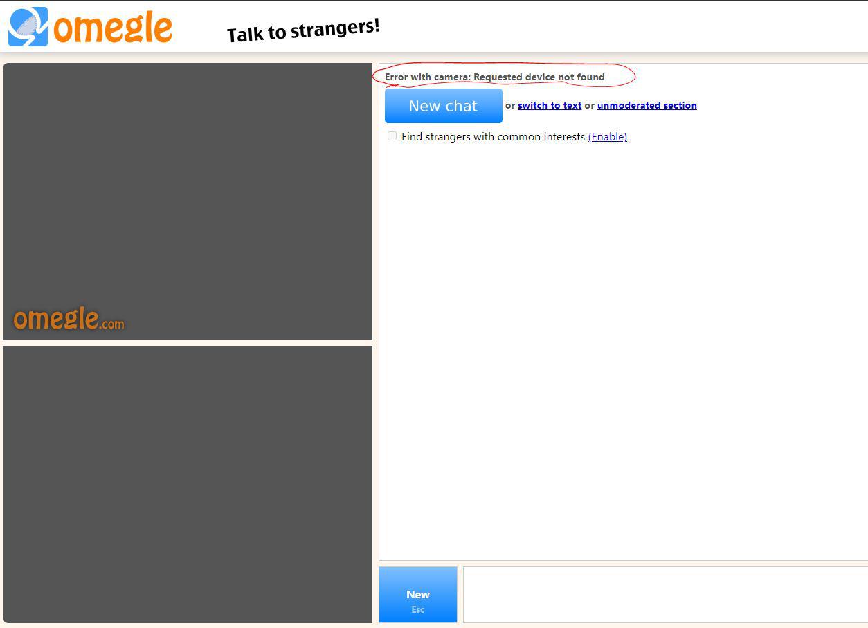 Come abilitare la fotocamera su Omegle