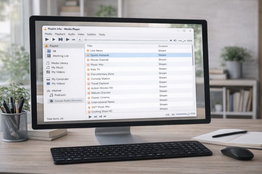 Caricare lista iptv su VLC con file M3U su computer