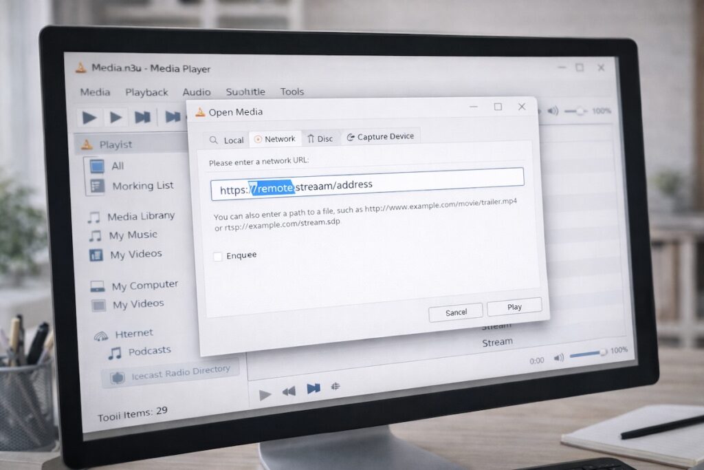 Caricare lista iptv su VLC tramite URL remoto