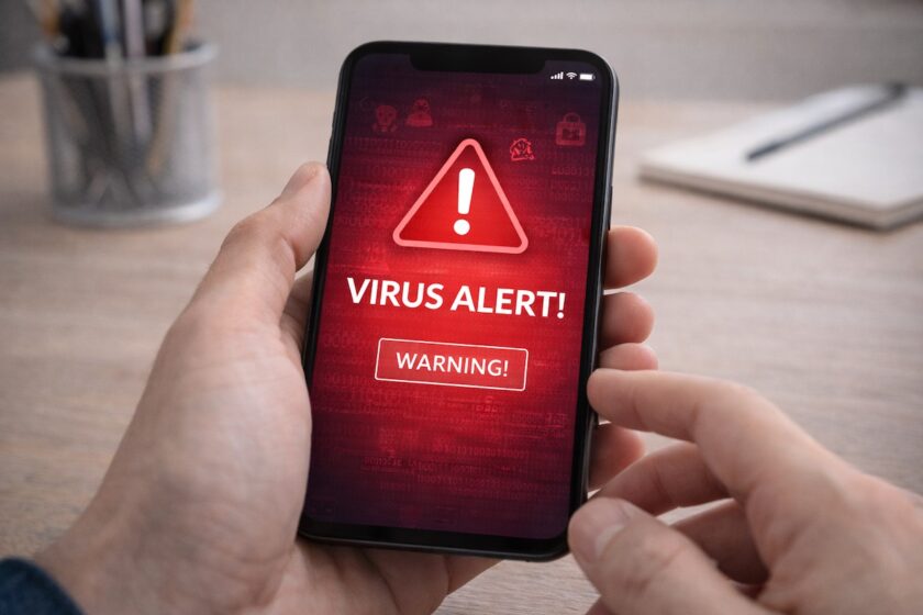 Scherzi virus su smartphone con falso alert
