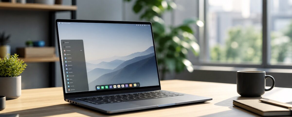 Sistemi operativi alternativi su laptop interfaccia moderna
