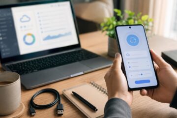 Persona che prepara il ripristino di uno smartphone dalle impostazioni