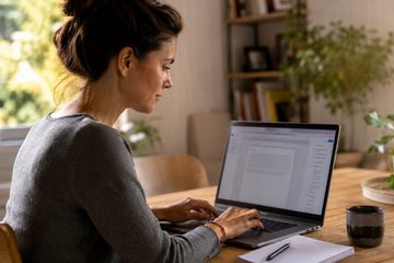 LibreOffice Writer aperto su un computer